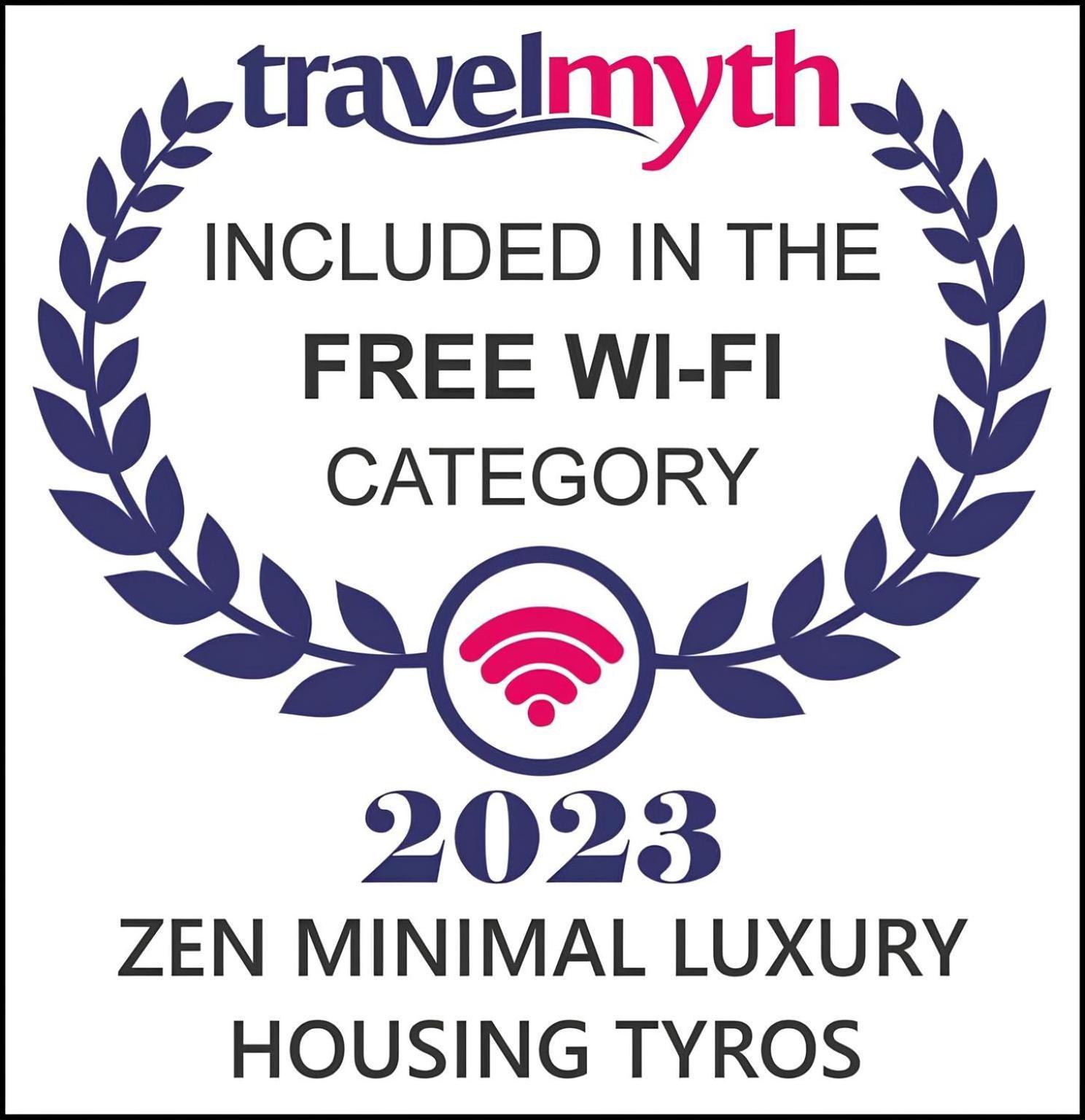 Zen Minimal Luxury Housing Tyros Villa Buitenkant foto