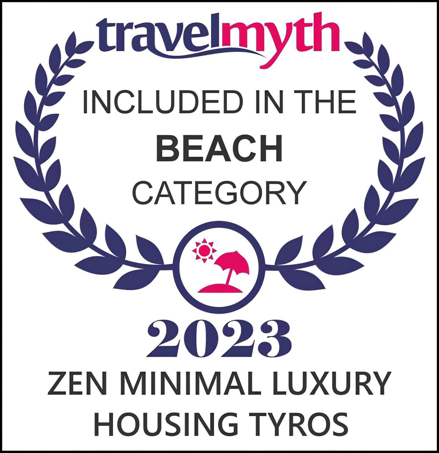 Zen Minimal Luxury Housing Tyros Villa Buitenkant foto
